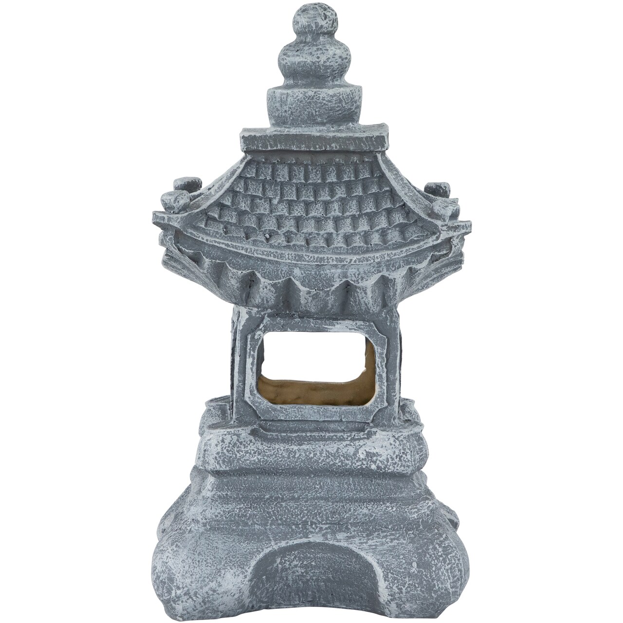Northlight 13" Solar Powered LED Lighted Pagoda Outdoor Garden Statue